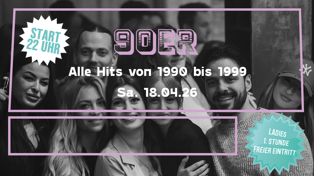 90er Party | Alle Hits von 1990 bis 1999 - Ladies erste Stunde FREE